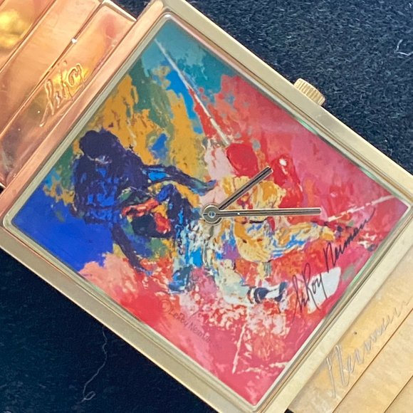 Jackie Robbison 42 Sliding Home LeRoy Neiman Watch - Picture 2 of 8